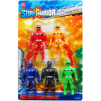 5 pc 4.5" Super Warrior Action Figures