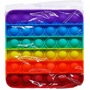 Rainbow Poppers 5" Square