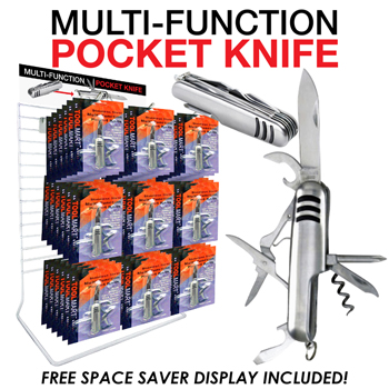 24pc 7 Function, Multi Function Pocket Knife