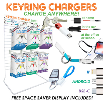 48pc Key Ring Charger Display