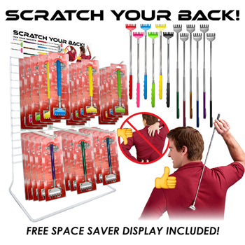48pc Extendable Back Scratcher Counter Display