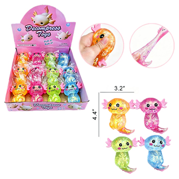 4.4 Glitter Sea Creature 4 Colors  12pc Per PDQ