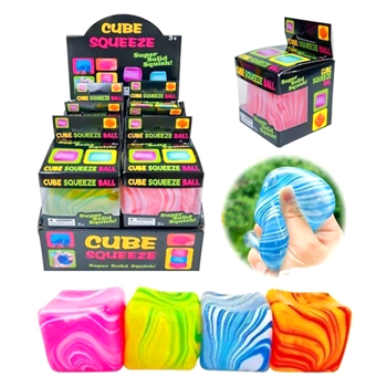 2"  Cube  Squishy 12pc Per PDQ