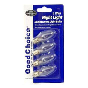 Clear Night Light Bulbs 4 Pack