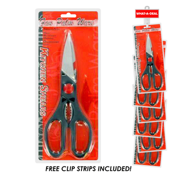 24Pc 8" Multi Use Scissors with 2 clip strips
