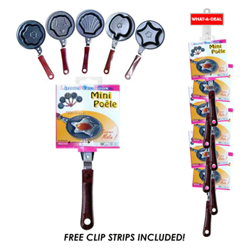 24pc Mini Frying Pan with 2 clip strips
