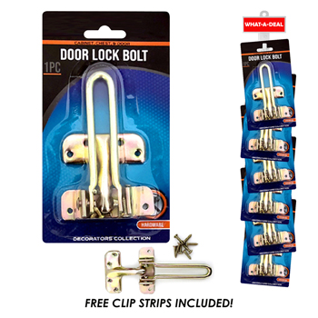 36pcs Security Door Bolt Lock  with 3 clip strips