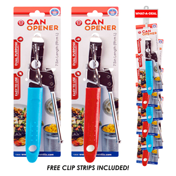 36pcs Can + Bottle Opener 7.5"  with 3 clip strips