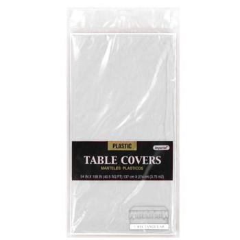 White Table Cover 54" x 108"