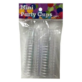 24 Pack Shot Cups Clear