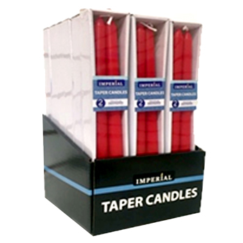 2 pack Red Taper Candles