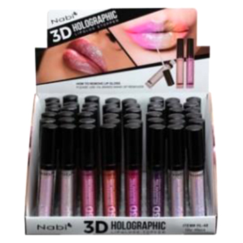 48pc 3D Holographic Lip gloss Topper