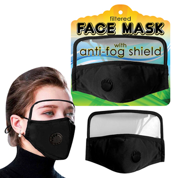 Face Mask with Anti-Fog Shield