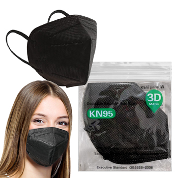 Black KN95 Face Mask 3-D