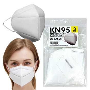 3 pack KN95 White Face Masks