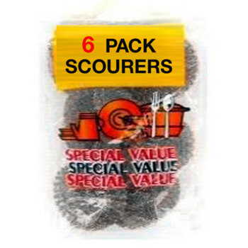 Scouring Pads - 6 pack