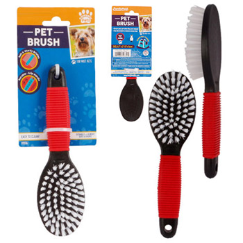 Pet Brush Nylon & Rubber Handle