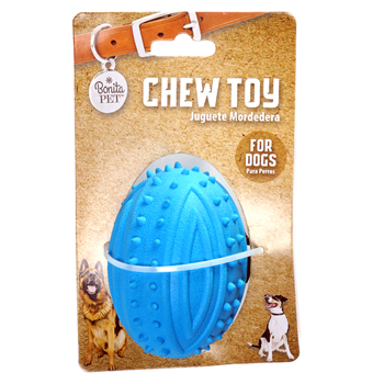 4" Rubber Football Chew Toy