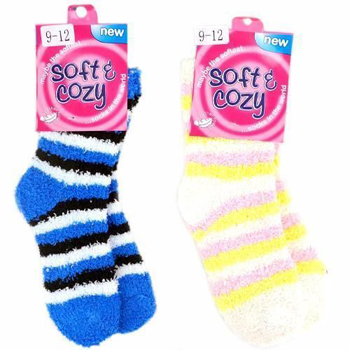 Cozy Kids Striped Socks Kids Size 9-12