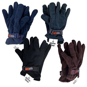 Fleece sports gloves for men