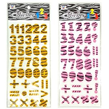 Letter & number stickers