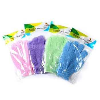 Nylon bath gloves  assorted color