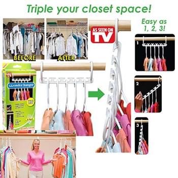 8 pack Closet Space Saver Hangers