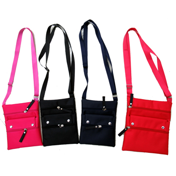 4 Pocket Messenger Bags in 4 assorted colors