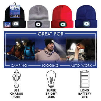 LED Rechargeable Winter Beanie