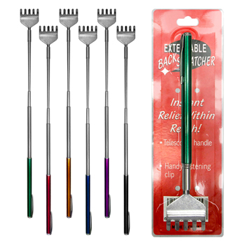 Extendable Back Scratcher Tie on Card