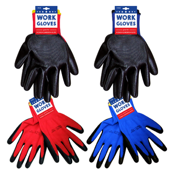Work Gloves - red & black color