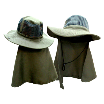 Floppy Hat with Neck Protector Solid Colors