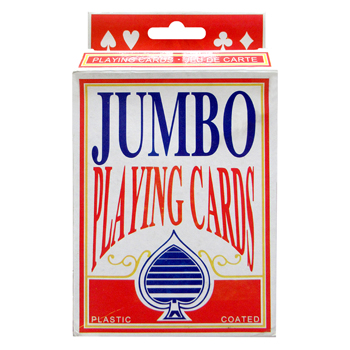 Jumbo Playing Cards 4.9" x 3.46"