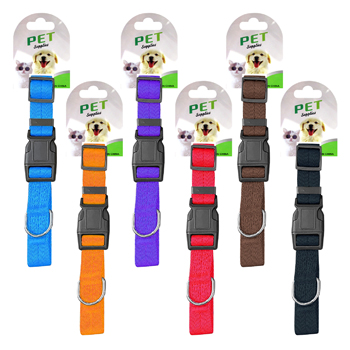 Dog Collars - 6 colors, 4 sizes assorted