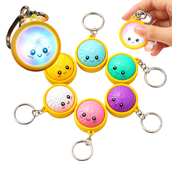 Light up Dumpling Key chains 6 colors