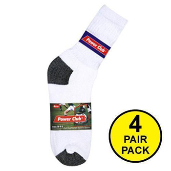 4 Pair Pack Black Heal + Toe Socks