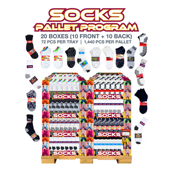 1440pc (20 box) Sock Pallet Program